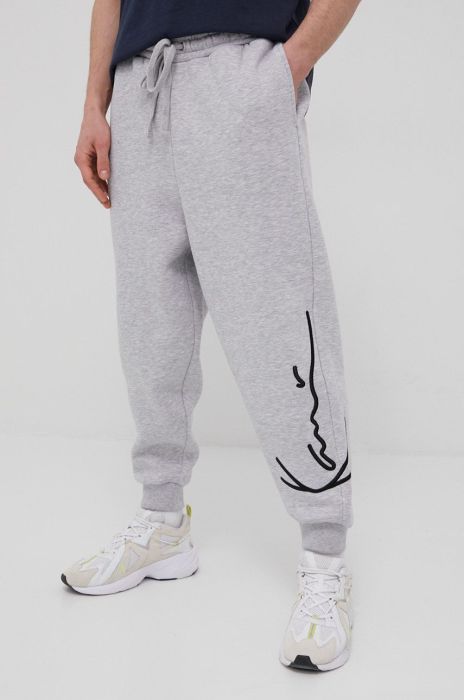 Штани Karl Kani чоловічі колір сірий з принтом