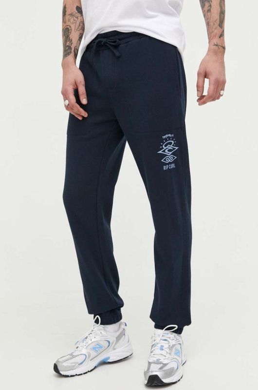 Спортивні штани Rip Curl колір сірий з принтом