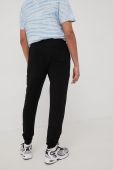 Бавовняні спортивні штани Kangol колір чорний однотонні KLEU007-117