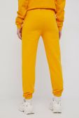Бавовняні спортивні штани Arkk Copenhagen колір жовтий однотонні
