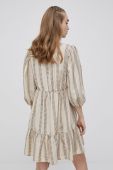 Сукня Vila колір бежевий mini розкльошена (2127011)