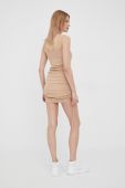 Сукня Noisy May колір бежевий mini облягаюча (2280953)