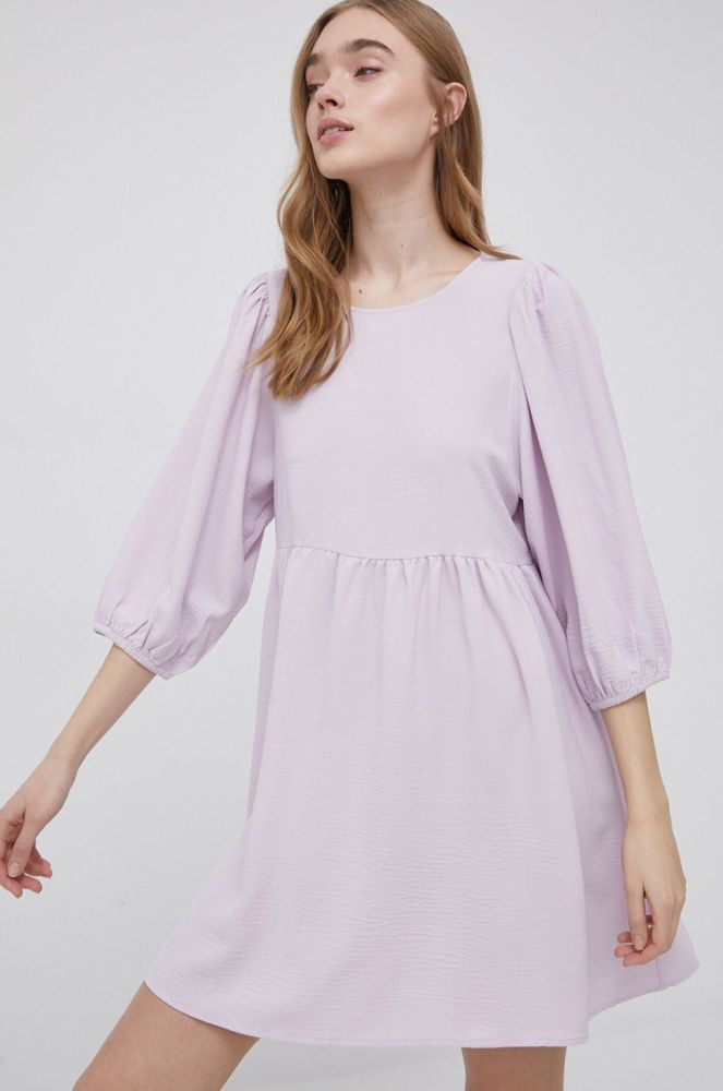 Сукня JDY колір фіолетовий mini розкльошена (2116979)