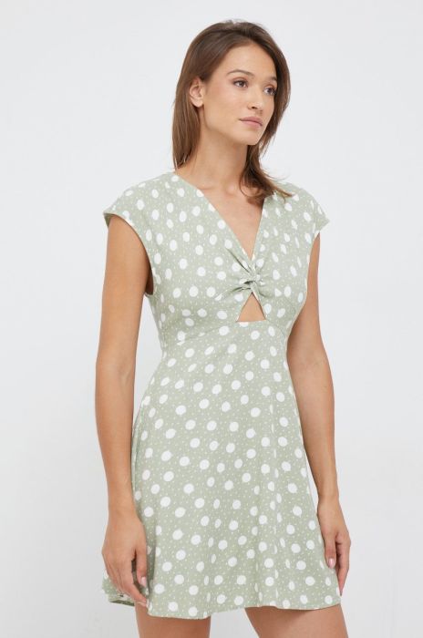 Сукня Vero Moda колір зелений mini розкльошена (2618398)