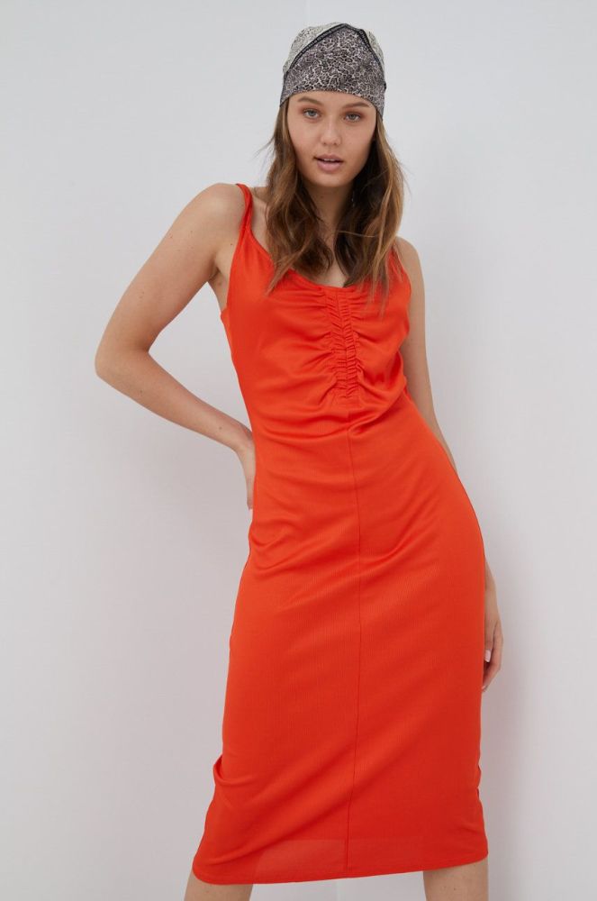 Сукня Vero Moda колір помаранчевий mini пряма