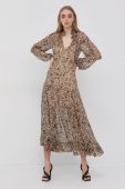 Сукня Patrizia Pepe колір бежевий midi пряма (1946511)