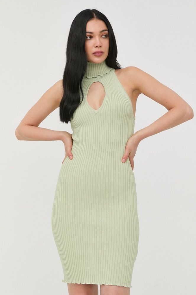 Сукня Guess колір зелений mini облягаюча (2304564)