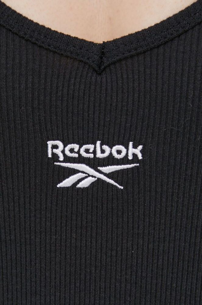 Сукня Reebok Classic H46805 колір чорний mini облягаюча фото 5