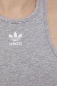 Сукня adidas Originals HF7486 колір сірий mini облягаюча HF7486-MGREYH