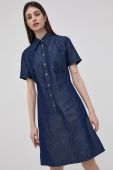 Джинсова сукня Trussardi колір синій mini розкльошена