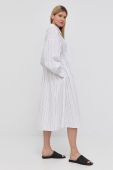 Сукня Herskind колір білий midi розкльошена