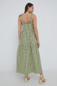 Сукня Noisy May колір зелений maxi розкльошена