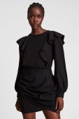 Сукня AllSaints Elodie колір чорний mini пряма