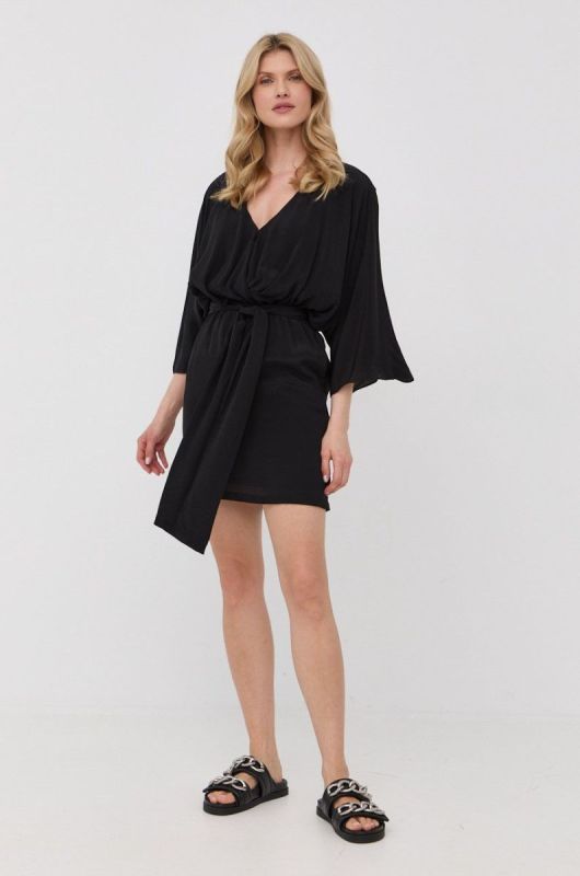 Сукня The Kooples колір чорний mini розкльошена (2298595) фото 2