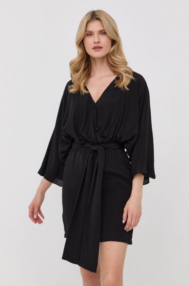 Сукня The Kooples колір чорний mini розкльошена (2298595) фото 4