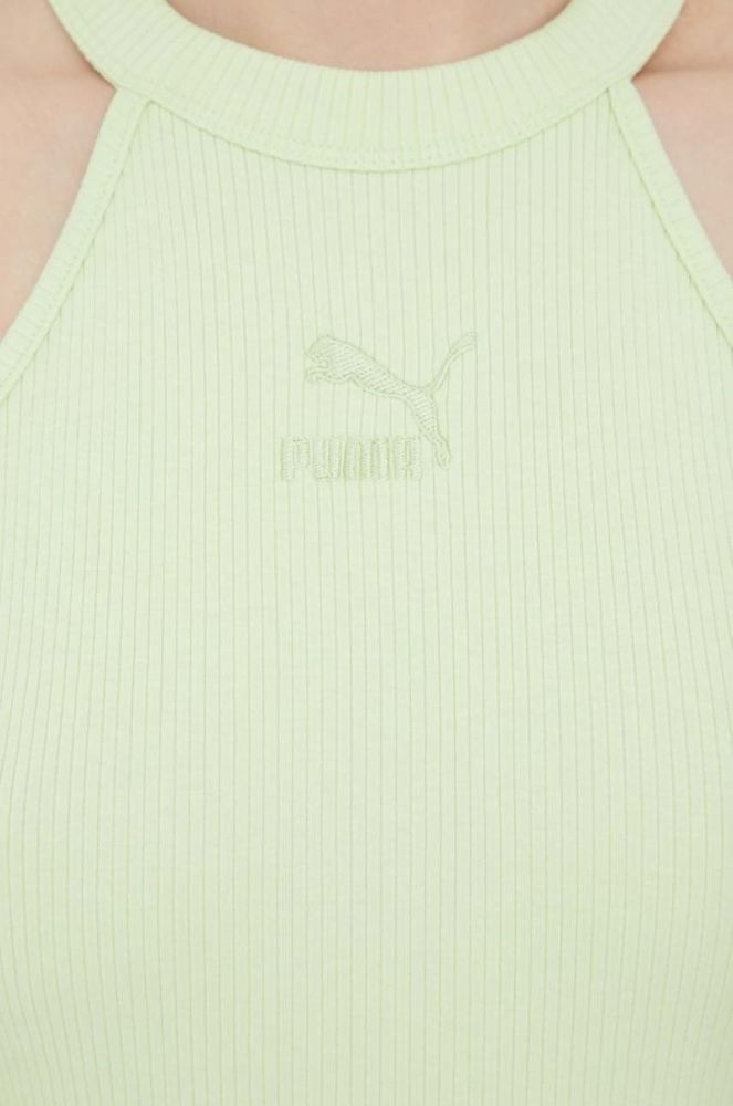 Сукня Puma 533453 колір зелений mini облягаюча фото 5