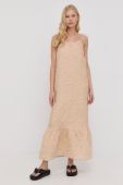 Сукня Notes du Nord колір бежевий maxi пряма
