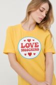 Сукня Love Moschino колір жовтий mini пряма