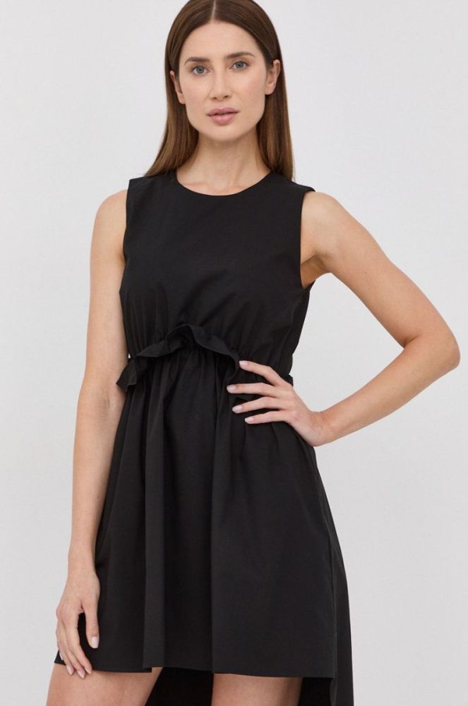 Сукня Red Valentino колір чорний midi розкльошена (2277693) фото 2