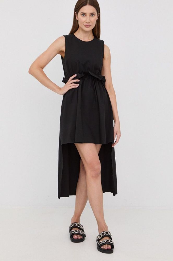 Сукня Red Valentino колір чорний midi розкльошена (2277693) фото 4