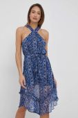 Сукня Pepe Jeans Jeana колір синій midi розкльошена