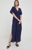 Бавовняна сукня Pepe Jeans Kaia колір синій maxi розкльошена