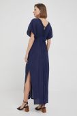 Бавовняна сукня Pepe Jeans Kaia колір синій maxi розкльошена