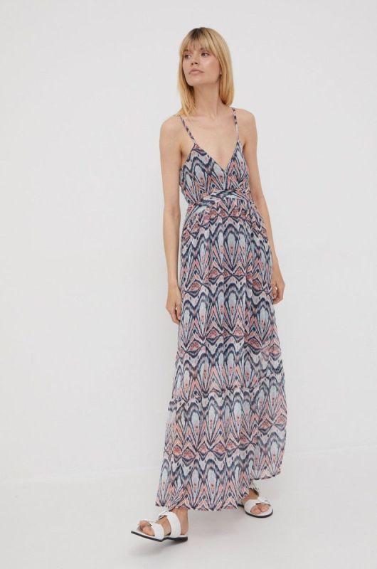 Сукня Pepe Jeans Martinica maxi розкльошена колір барвистий фото 2