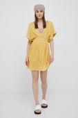 Сукня Roxy колір жовтий mini розкльошена