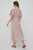 Сукня Sisley колір рожевий maxi розкльошена (2145310)