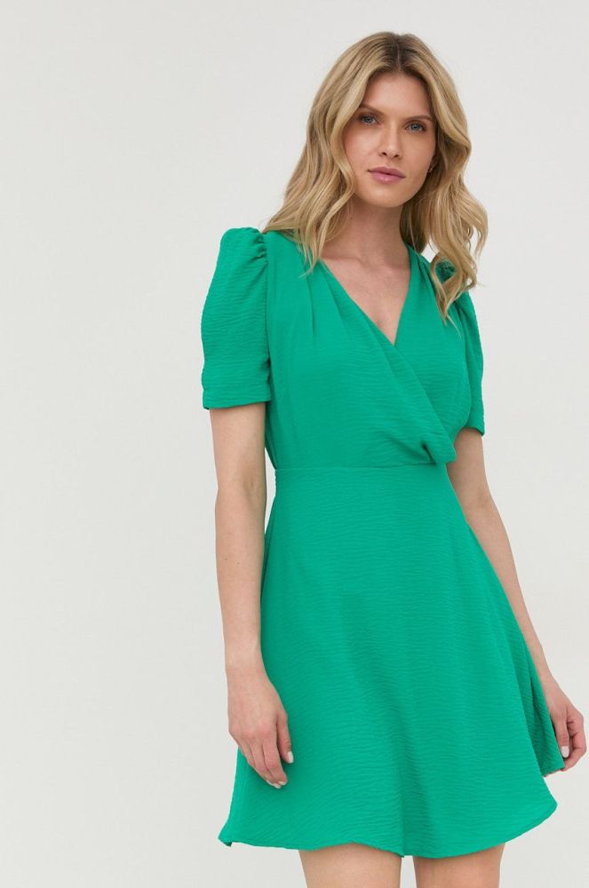 Сукня Morgan колір зелений mini пряма (2431199)
