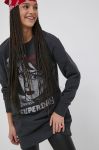 Бавовняна сукня Superdry колір чорний mini oversize