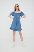 Сукня Superdry mini розкльошена колір блакитний (2356788)