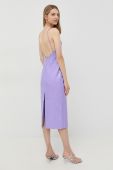 Сукня Bardot колір фіолетовий midi пряма (2614734)