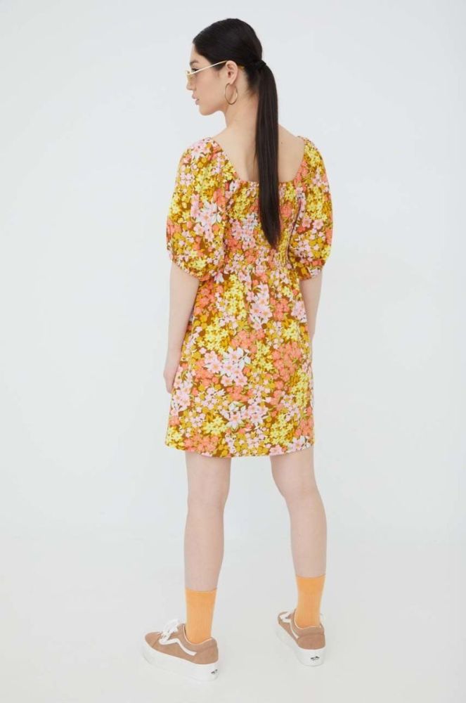 Сукня Billabong колір жовтий mini розкльошена (2353343) фото 3