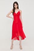 Сукня Morgan колір червоний midi розкльошена (2394197)