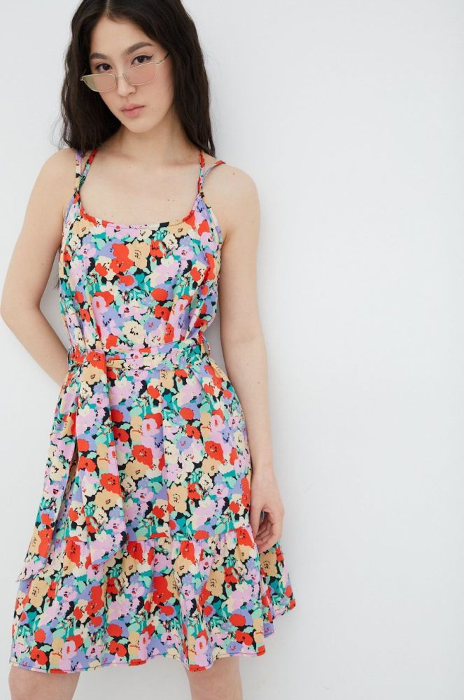 Сукня Only mini розкльошена колір барвистий (2339024)