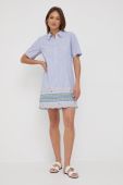 Бавовняна сукня Tommy Hilfiger mini oversize колір блакитний (2417522)