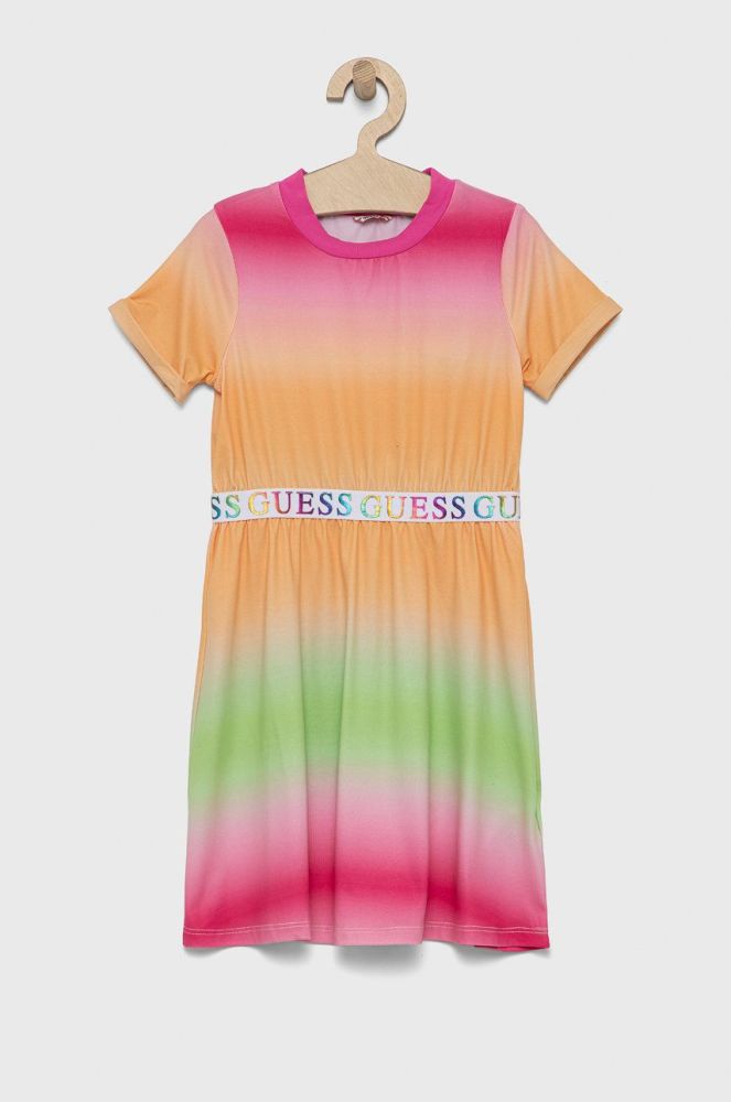 Дитяча сукня Guess mini розкльошена колір барвистий (1982682)