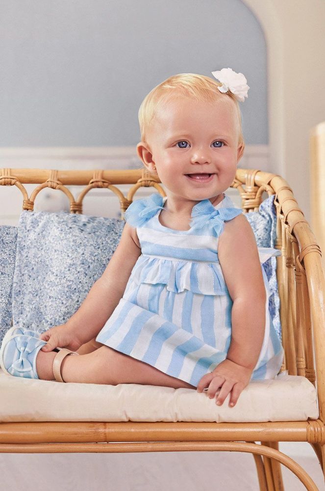 Сукня для немовлят Mayoral Newborn mini розкльошена колір блакитний (1996872)