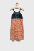 Дитяча бавовняна сукня United Colors of Benetton колір помаранчевий mini розкльошена (2456063)