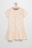Дитяча бавовняна сукня Femi Stories колір бежевий mini пряма