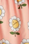 Дитяча бавовняна сукня Mini Rodini колір рожевий maxi розкльошена