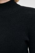 Светр Guess жіночий колір чорний легкий півгольф (3504998)
