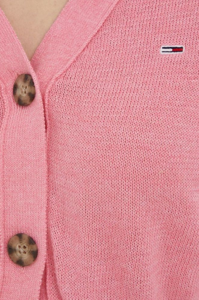 Tommy Jeans жіночий колір рожевий легкий фото 5