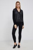 Блузка Dkny жіноча колір чорний гладка (1953571)