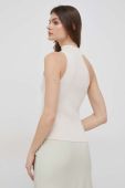 Топ Dkny жіночий колір бежевий півгольф (3080748)