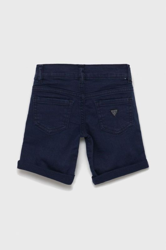 Дитячі джинсові шорти Guess колір синій регульована талія (1946534) фото 2