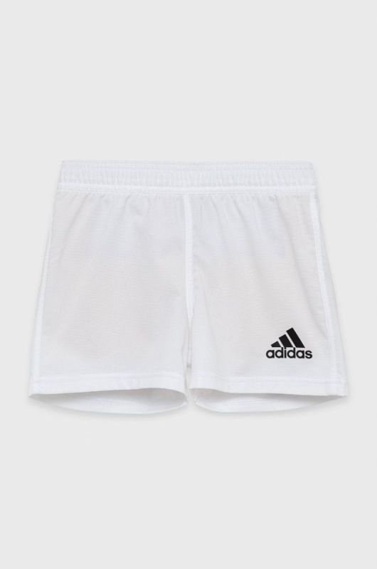 Дитячі шорти adidas Performance GI7638 колір білий регульована талія