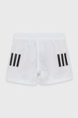 Дитячі шорти adidas Performance GI7638 колір білий регульована талія
